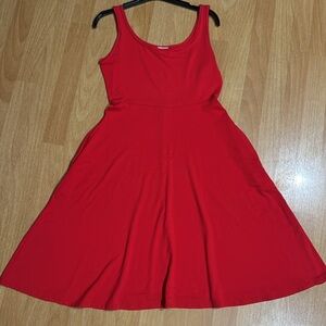 Vintage Brand New with  tags GUESS Red Sleeveless Dress With Two Pockets Size S